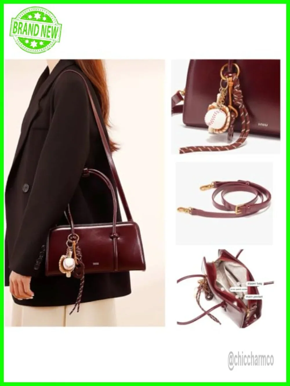 Women's Top Handle Satchel Bag with Adjustable Crossbody Strap Multi Pocket